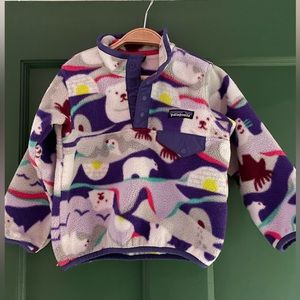 Size 2T Polar Bear Patagonia Fleece